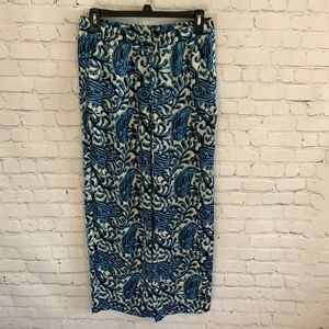 Michael Kors flowy parachute pants! Blue & white!